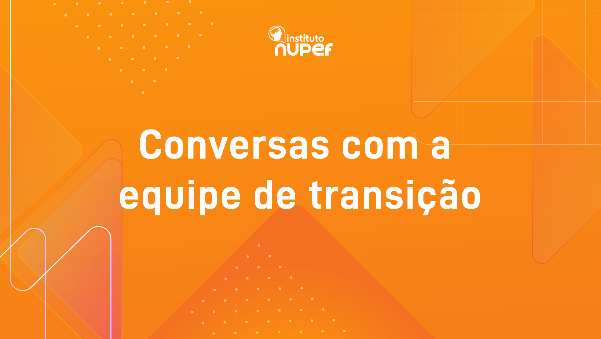 Imagem com o texto "Conversas com a Transição"